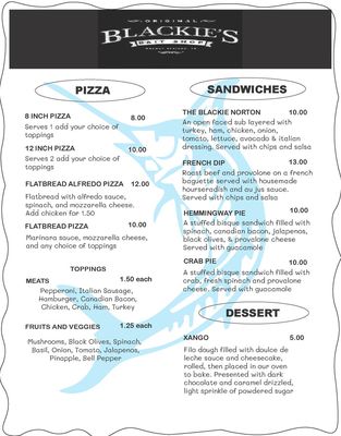 Menu photo 2 Blackie's Bait Shop Walnut Springs, TX