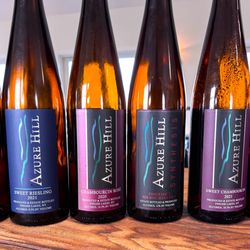 Azure Hill Winery - All of our wines are produced in the winery located below the tasting room by Leslie and Joe.