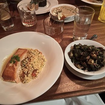 Somerville - Salmon and Brussel sprouts - Steakhouses Near Me - Los Angeles, California Somerville - Salmon and Brussel sprouts - Steakhouses Near Me - Los Angeles, California