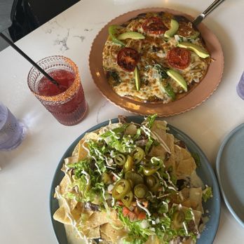 Kantunil - La paloma drink ,Pizza kantunil and steak nachos. Fresh and delicious - Mexican Near Me - Covington, Louisiana