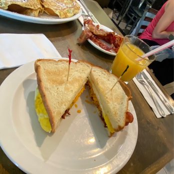 The Diner - Fried Egg & Cheddar Classic Sandwich w/Bacon - Diners Near Me - Boynton Beach, Florida The Diner - Fried Egg & Cheddar Classic Sandwich w/Bacon - Diners Near Me - Boynton Beach, Florida