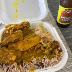 B&T Jamaican Jerk Restaurant - The curry chicken was really good with really good portions