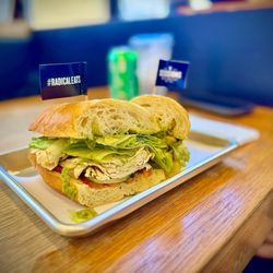 Sessions West Coast Deli - Yogi sandwich was good. Bread's a bit too solid for our liking.