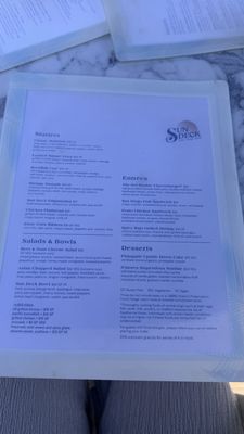 Menu photo 2 Sun Deck Coronado, CA Menu photo 2 Sun Deck Coronado, CA