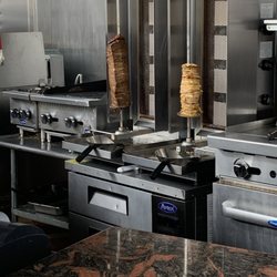 Wame Shawarma - Fresh chicken and beef ready to be cut