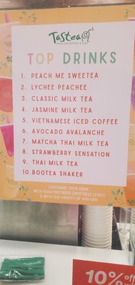 Menu photo 8 Tastea Glendale, AZ