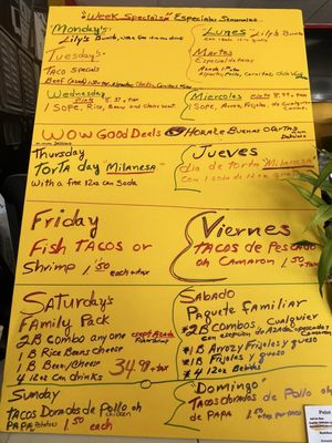 Menu photo 1 Lily's Tacos Pomona, CA Menu photo 1 Lily's Tacos Pomona, CA