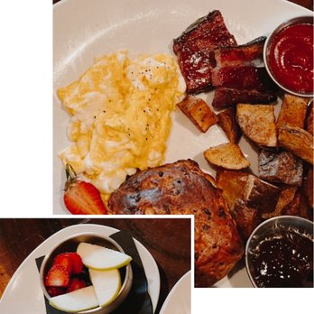 TownHall - Wakey Wakey plate; Side Fruit - New American Near Me - Columbus, Ohio