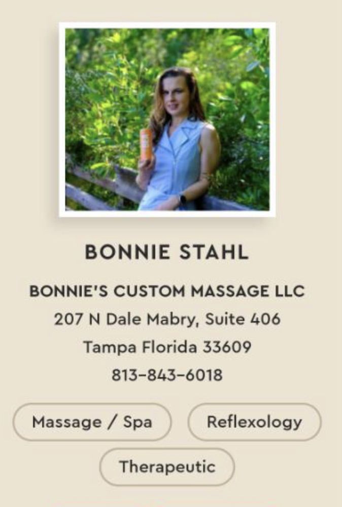 Bonnie's Custom Massage Logo