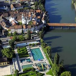 Strandbad Badi Olten - Luftaufnahme Gelände Badi Olten