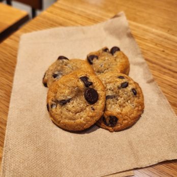 Urbane Cafe - Free mini chocolate cookies for their opening. - Salad Near Me - Long Beach, California