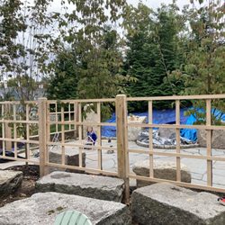Winter Woodworks - Cedar Fence trellis project
