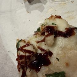 A hair inside my favorite pizza