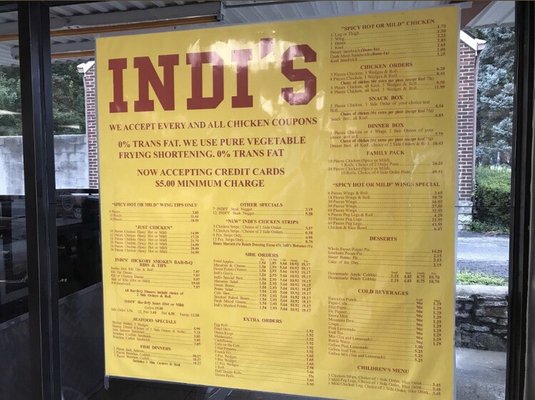 Menu photo 2 Indi's Fast Food Restaurant Lexington, KY Menu photo 2 Indi's Fast Food Restaurant Lexington, KY