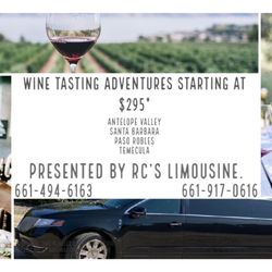 RC's Affordable Limousine Service - We specialize in Wine Tastings! Reach out to find out more!