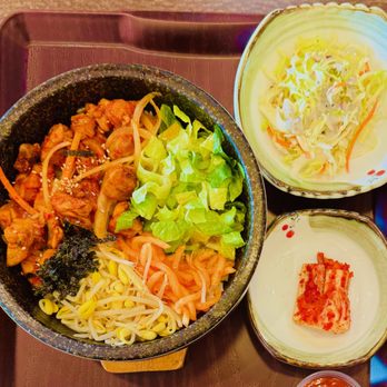 Gung Chae - spicy chicken hot stone bibimbap - Korean Near Me - Las Vegas, Nevada