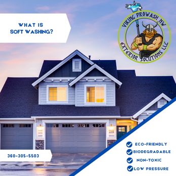 Viking ProWash NW Exterior Solutions - Soft washing is the best way to protect your homes siding and roof. - Pressure Washers Near Me Viking ProWash NW Exterior Solutions - Soft washing is the best way to protect your homes siding and roof. - Pressure Washers Near Me