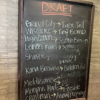 Carolina Watershed Memphis - Daily draft menu - American Near Me - Memphis, Tennessee