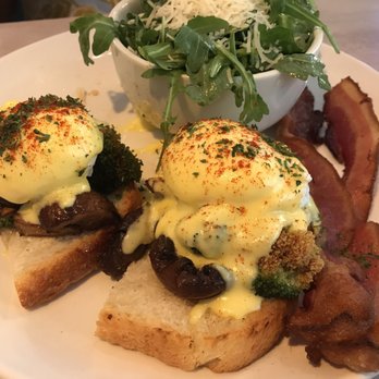 Toast Kitchen & Bar - Mushroom broccoli bene - Breakfast & Brunch Near Me - Brea, California Toast Kitchen & Bar - Mushroom broccoli bene - Breakfast & Brunch Near Me - Brea, California