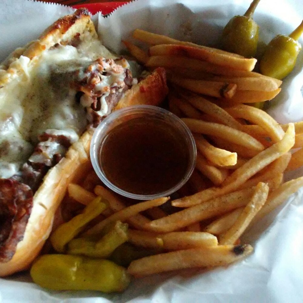 Sportsman's - Italian beef with cheese - Sports Bars Near Me - Valparaiso, Indiana