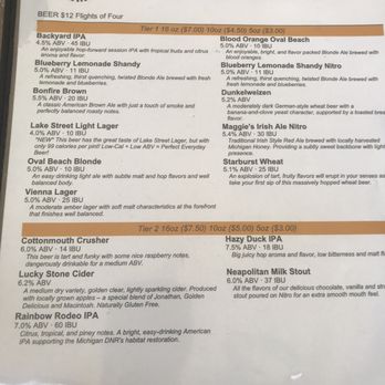 Saugatuck Brewing Co - Beer menu - Breweries Near Me - Douglas, Michigan