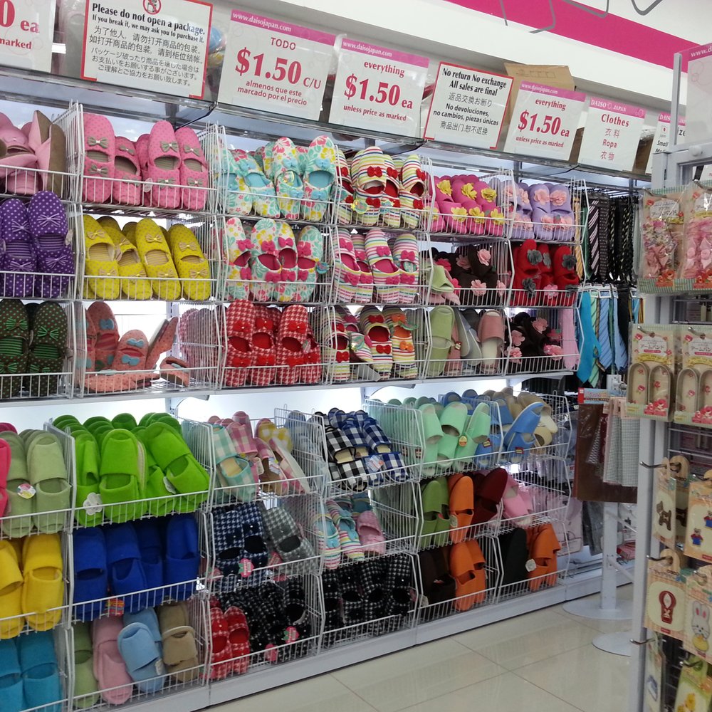 Daiso - Cute slippers!! We never wear shoes in the home 2 keep it super clean..at 1.50 u can buy extra for ur guests!!!!! - Discount Store Near Me - Lake Forest, California Daiso - Cute slippers!! We never wear shoes in the home 2 keep it super clean..at 1.50 u can buy extra for ur guests!!!!! - Discount Store Near Me - Lake Forest, California