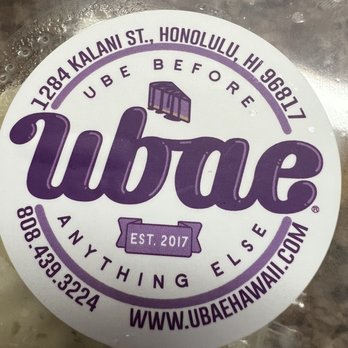 UBAE - Shop logo - Desserts Near Me - Honolulu, Hawaii UBAE - Shop logo - Desserts Near Me - Honolulu, Hawaii