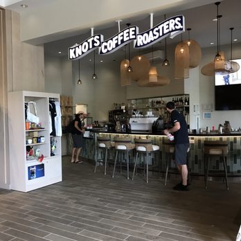 Knots Coffee Roasters - View of the front of Knots Coffee Roasters indoor entrance from the lobby area of the Queen Kapiolani Hotel. - Coffee & Tea Near Me - Honolulu, Hawaii