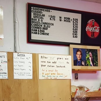 Bearss Sandwiches - There's the menu board. Better to ask what's good, and let them choose for you - Sandwiches Near Me - Tampa, Florida