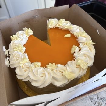 Amihan Grill + Bakeshop - Mango Cake, after flying 6 hours to the USA! Was still delicious. - Filipino Near Me - Calgary, Alberta Amihan Grill + Bakeshop - Mango Cake, after flying 6 hours to the USA! Was still delicious. - Filipino Near Me - Calgary, Alberta