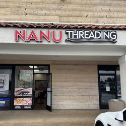 Nanu Threading - Salon Sign