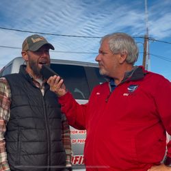 Dryer Fire Fighters - Owner Paul Lindberg bring interviewed by Michael McDonnal of KONA Tri-Cities Morning News