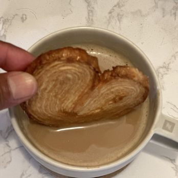 Cherri's Donut Plus - Orejitas Cookies with my capuchino! - Donuts Near Me - Bellflower, California Cherri's Donut Plus - Orejitas Cookies with my capuchino! - Donuts Near Me - Bellflower, California