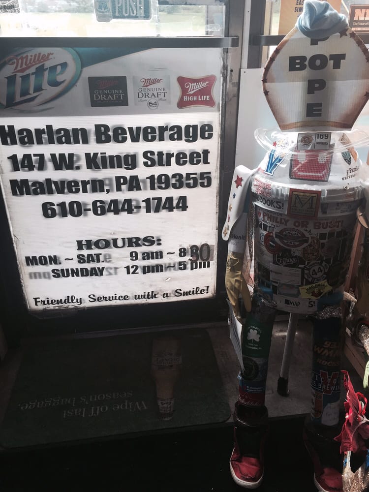 HARLAN BEVERAGE Updated May 2024 147 W King St, Malvern