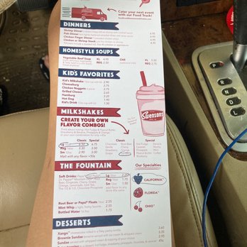 Swensons Drive-In - Menu one side - Burgers Near Me - University Heights, Ohio Swensons Drive-In - Menu one side - Burgers Near Me - University Heights, Ohio