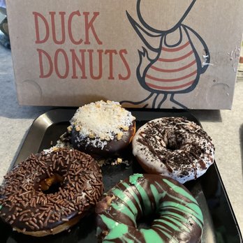 Duck Donuts - The first two hit the house snd were GONE :) Here are the remaining yummy 4! - Donuts Near Me - Knoxville, Tennessee Duck Donuts - The first two hit the house snd were GONE :) Here are the remaining yummy 4! - Donuts Near Me - Knoxville, Tennessee