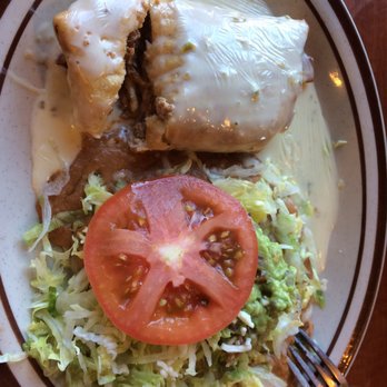Jaripeo Mexican Grill - Ground beef chimichanga and chalupa with salad & guacamole - Mexican Near Me - Appleton, Wisconsin