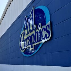 Ad Graphics - Dimensional Logo sign on front of building at Ad Graphics, Inc in Harahan.