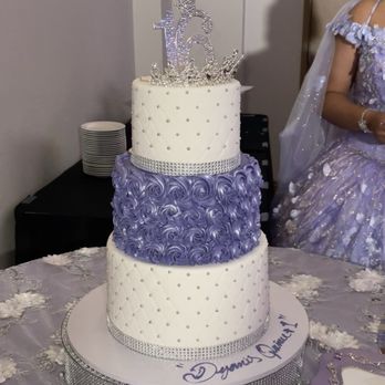 Fantasy Cakes - Full picture of the quince cake.. different flavors for each tier - Desserts Near Me - Vacaville, California