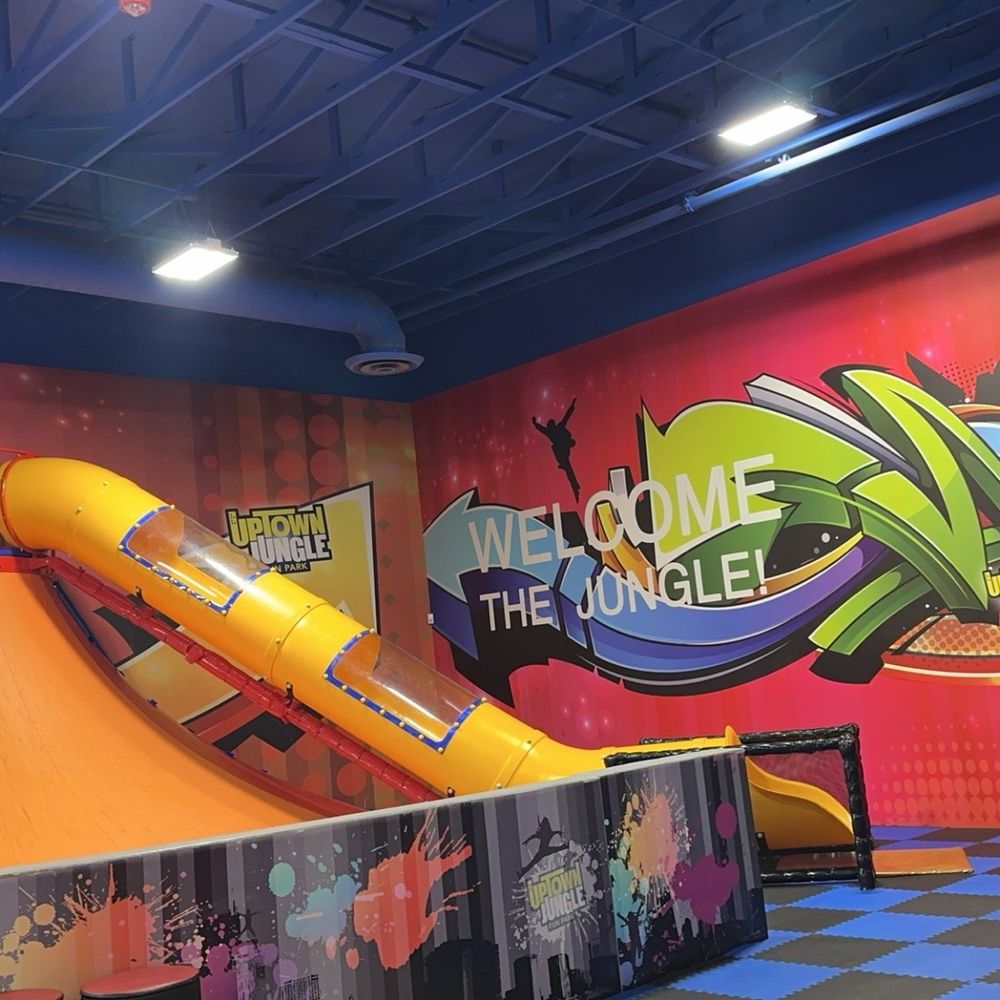 Uptown Jungle Fun Park - One of the slides as you walk in - Indoor Playcenter Near Me - Chandler, Arizona Uptown Jungle Fun Park - One of the slides as you walk in - Indoor Playcenter Near Me - Chandler, Arizona