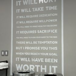 Motivation on a wall