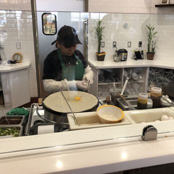 Ktea Cafe - Chef cooking crepe when you order. Fresh! - Bubble Tea Near Me - Sunnyvale, California Ktea Cafe - Chef cooking crepe when you order. Fresh! - Bubble Tea Near Me - Sunnyvale, California