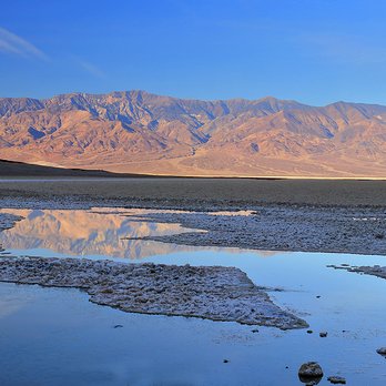 Badwater Basin - Morning reflections - Landmarks & Historical Buildings Near Me - Death Valley, California