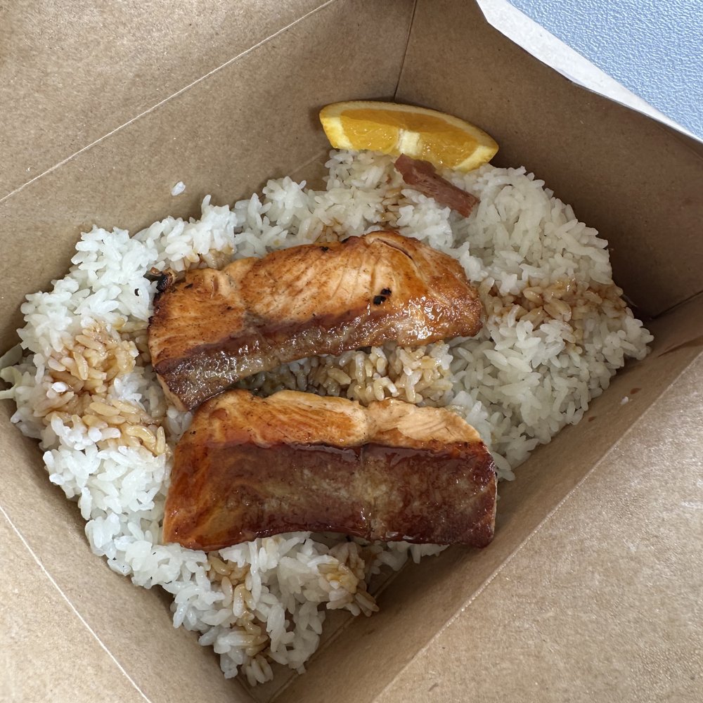 Takahashi Market - Salmon teriyaki plate lunch - Grocery Near Me - San Mateo, California