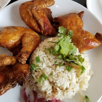 DB Grill - The full order of Duck Butt chicken. It also comes with a side salad as well (not pictured). Delicious and must try when visiting here. - New American Near Me - Kapolei, Hawaii