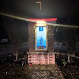 Virgin Mary in the parking lot. Virgin Mary in the parking lot.