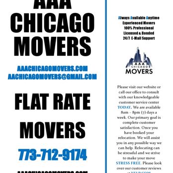 AAA Chicago Movers - Movers Near Me - Oak Lawn, Illinois AAA Chicago Movers - Movers Near Me - Oak Lawn, Illinois