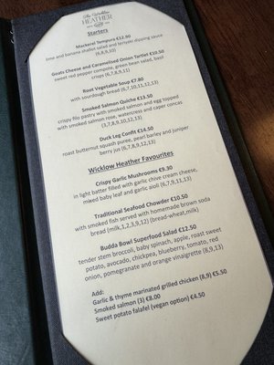 Menu photo 2 The Wicklow Heathers Brockagh, WW Menu photo 2 The Wicklow Heathers Brockagh, WW