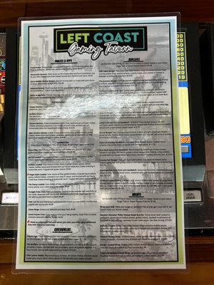 Menu photo 8 Left Coast Gaming Tavern Las Vegas, NV Menu photo 8 Left Coast Gaming Tavern Las Vegas, NV