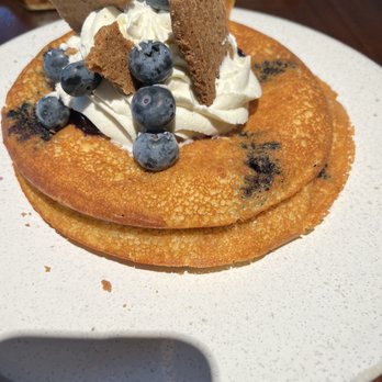 Bludorn - Blueberry pancakes - New American Near Me - Houston, Texas